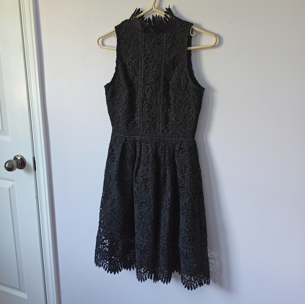J.O.A. Los Angeles Lace Dress with Open Back